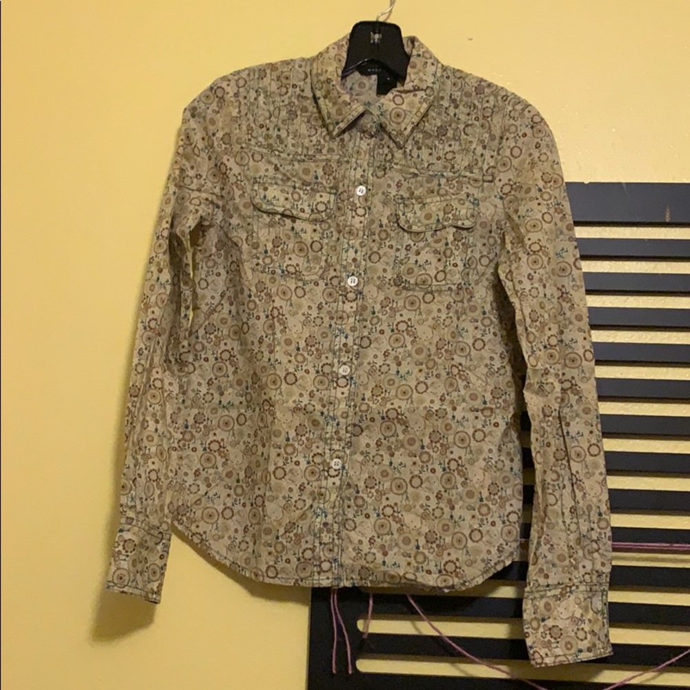 Marc Jacobs printed button down shirt size 4